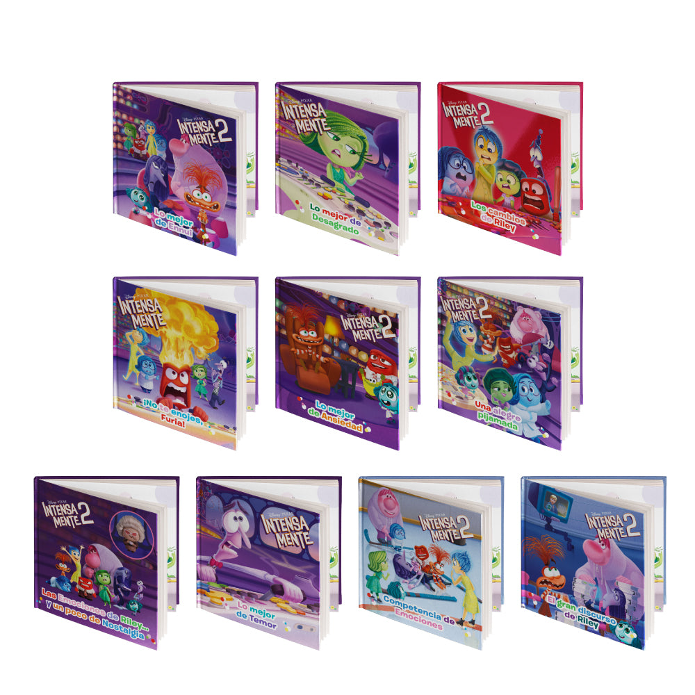 10 EMOCIONES DE INTENSAMENTE 2 + ENTREGA ESPECIAL +  10 LIBROS DE TAPA DURA