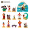 Pack de 13 figuras de Moana + 14 libros de tapa dura + 1 caja coleccionadora
