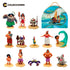 Pack de 13 figuras de Moana + 14 libros de tapa dura + 1 caja coleccionadora
