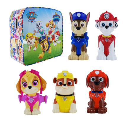 1 Caja de Colección + 5 Personajes Paw Patrol + 5 Libros Mágicos
