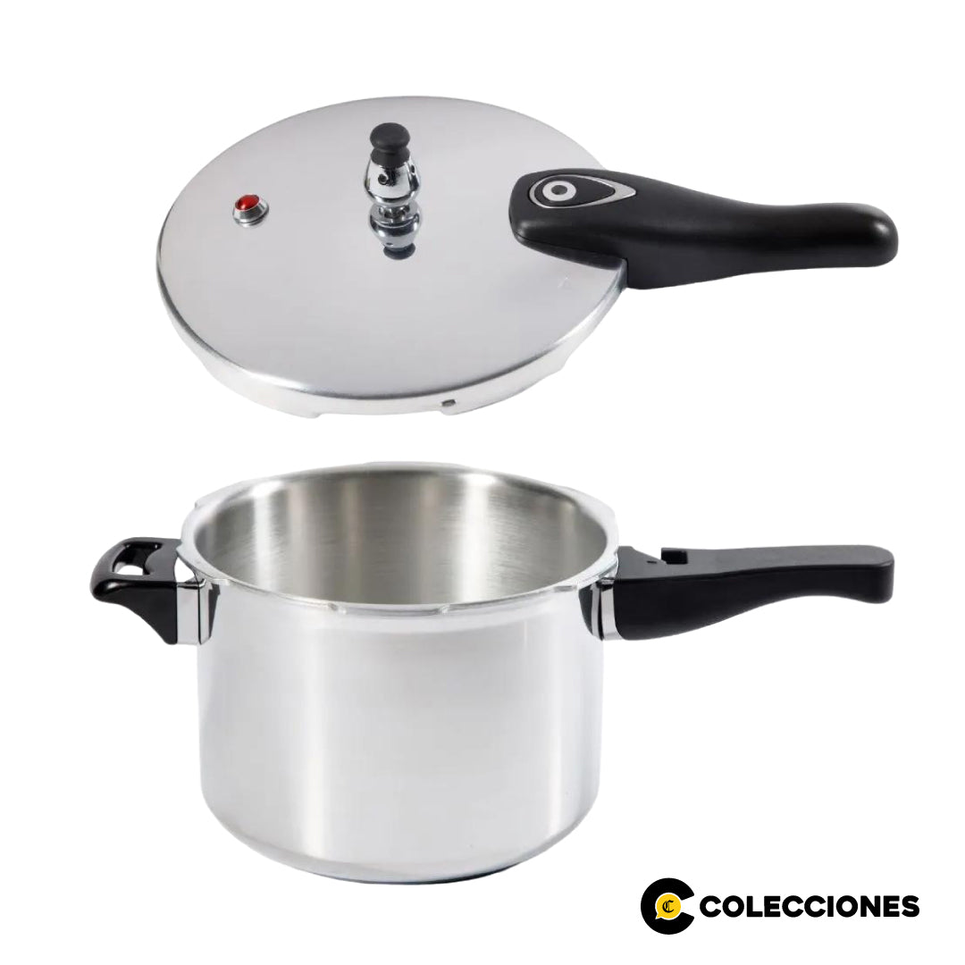 OLLA A PRESIÓN BRISSAGO DE 7 LT + RECETARIO