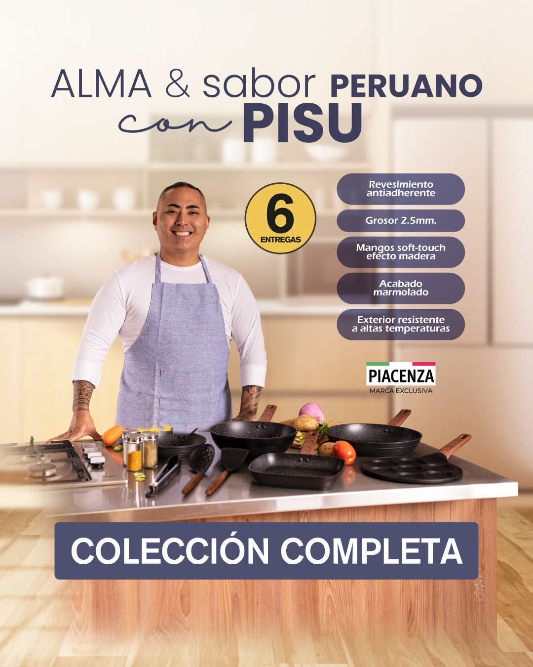 PACK COMPLETO SARTENES PISU