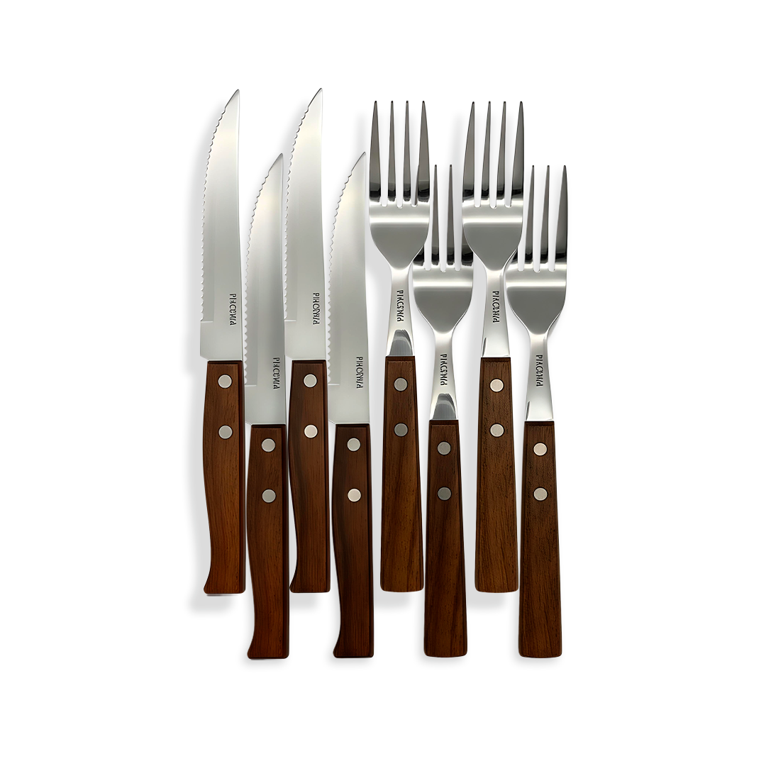 PP05 - SET TENEDORES Y CUCHILLOS X4 +  RECETARIO