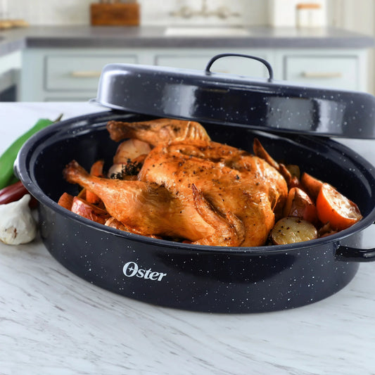 OSTER ROSTICERO CON TAPA  + RECETARIO