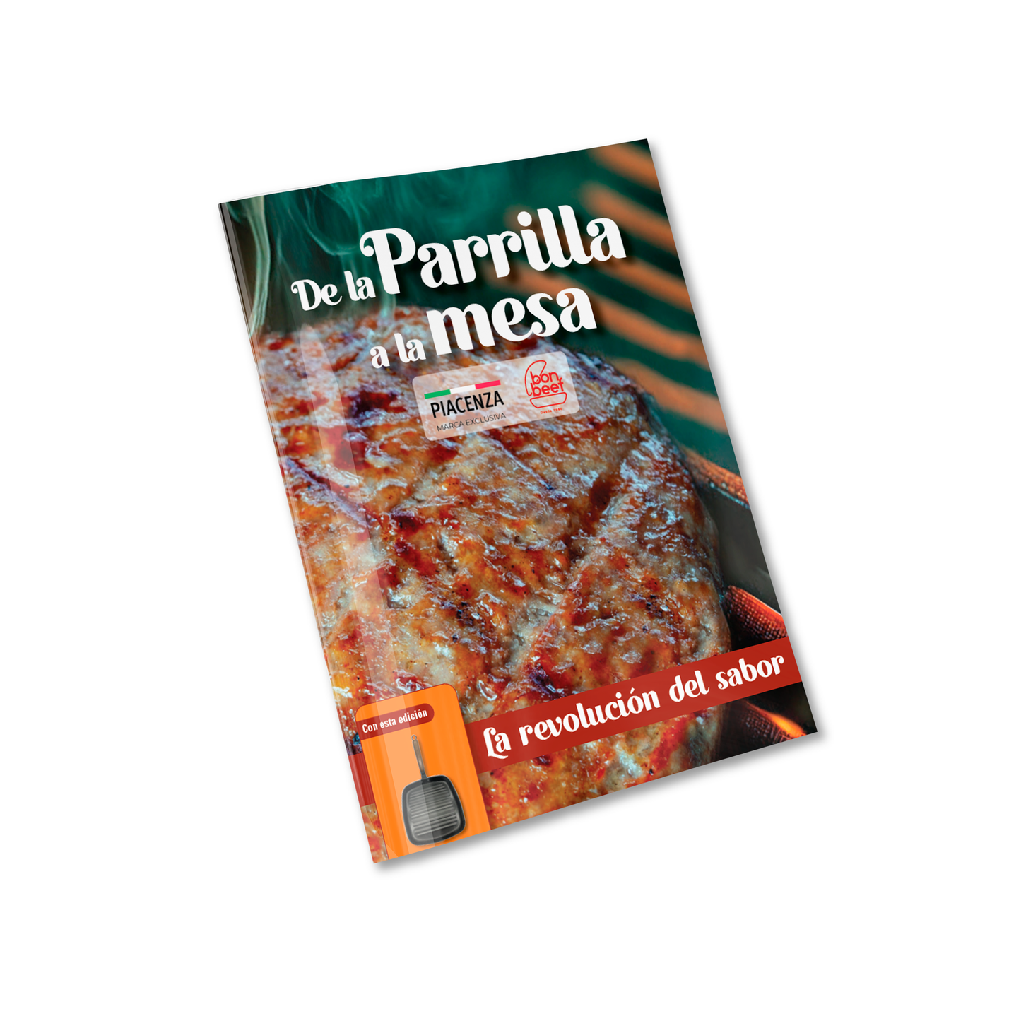 PP02 - SARTEN GRILL PARRILLERO + RECETARIO