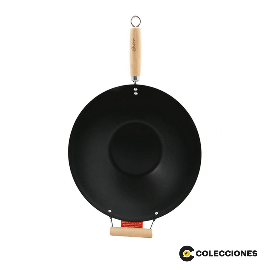Wok 34cm Acero Vitrificado Oster + Recetario