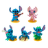 Pack de 5 FIGURAS STITCH + 5 LIBROS DE TAPA DURA