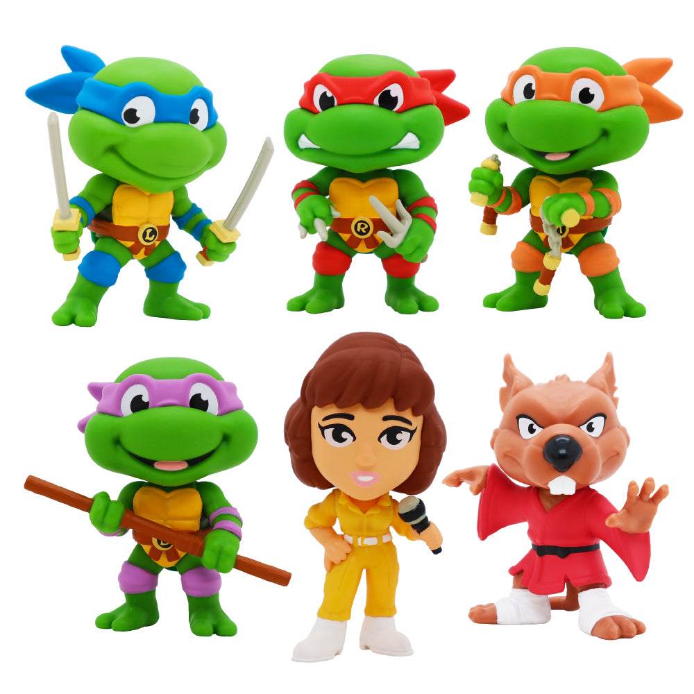 6 Tortugas Ninja FunkoMini + Libro