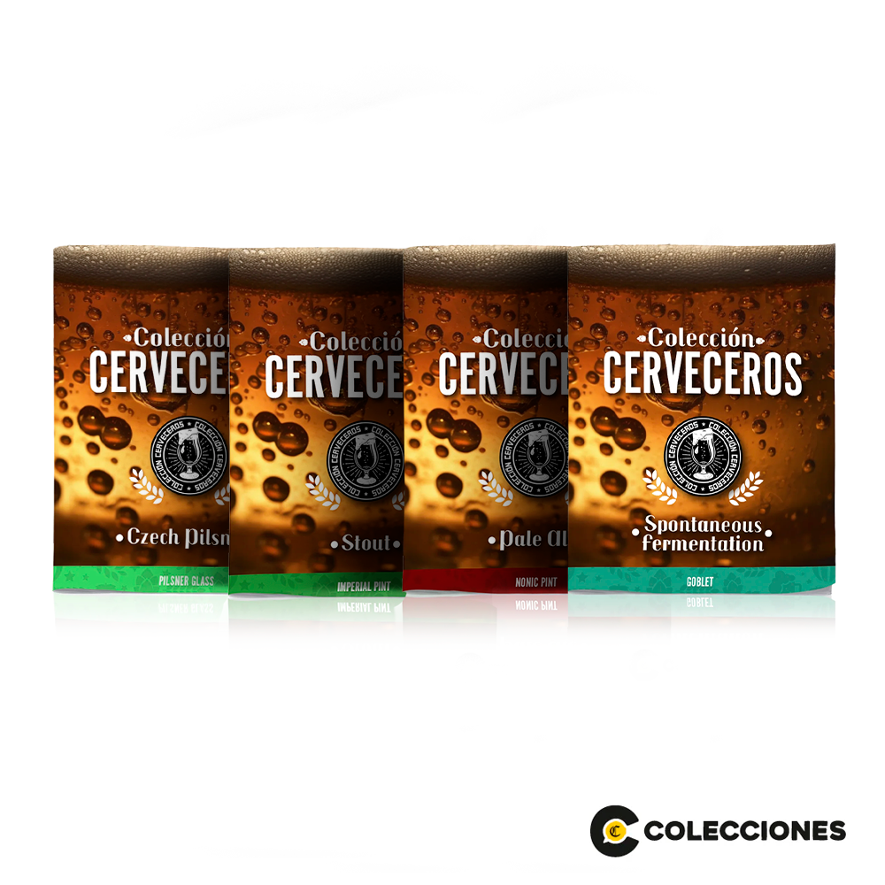 4 Vasos Cerveceros + 4 Fascículos