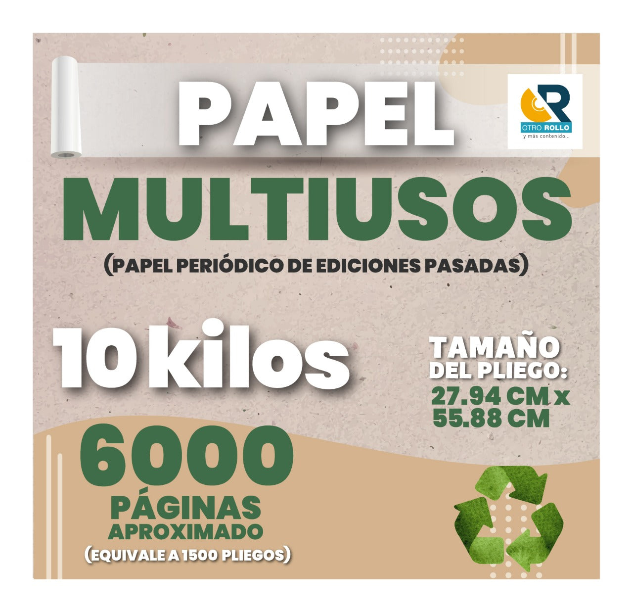 PMH01 - Papel Multiusos Cuadroide