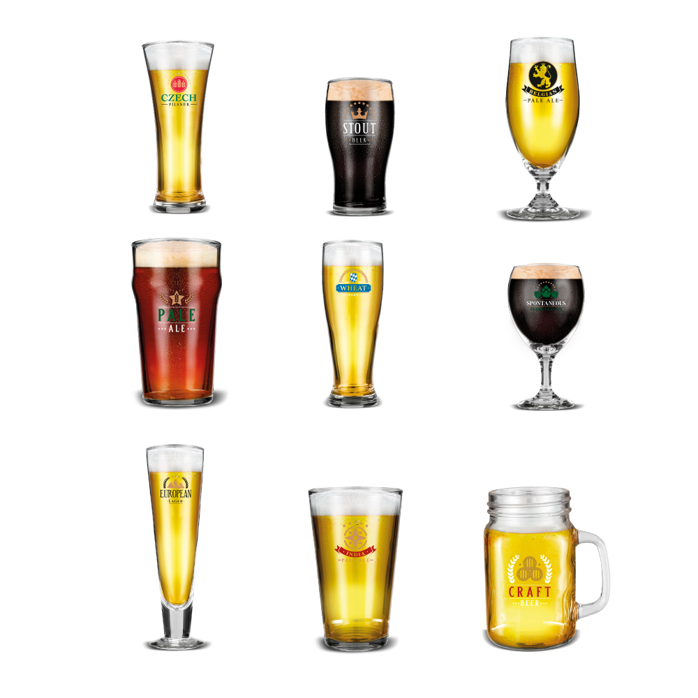 9 Vasos Cerveceros + 9 Fascículos