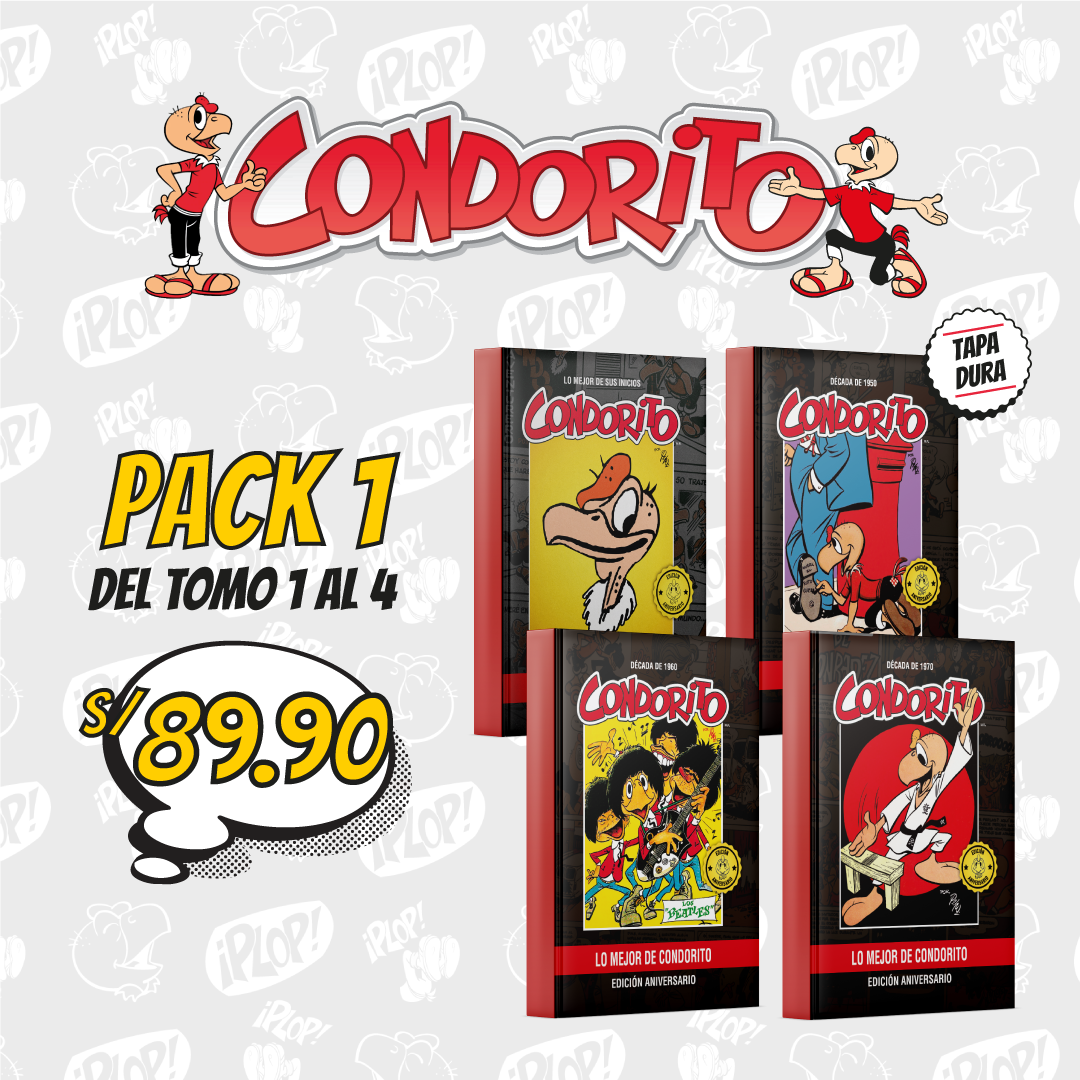 CO - PACK 1 LIBROS CONDORITO ANIVERSARIO X4