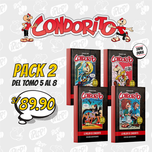 CO - PACK 2 LIBROS CONDORITO ANIVERSARIO X4