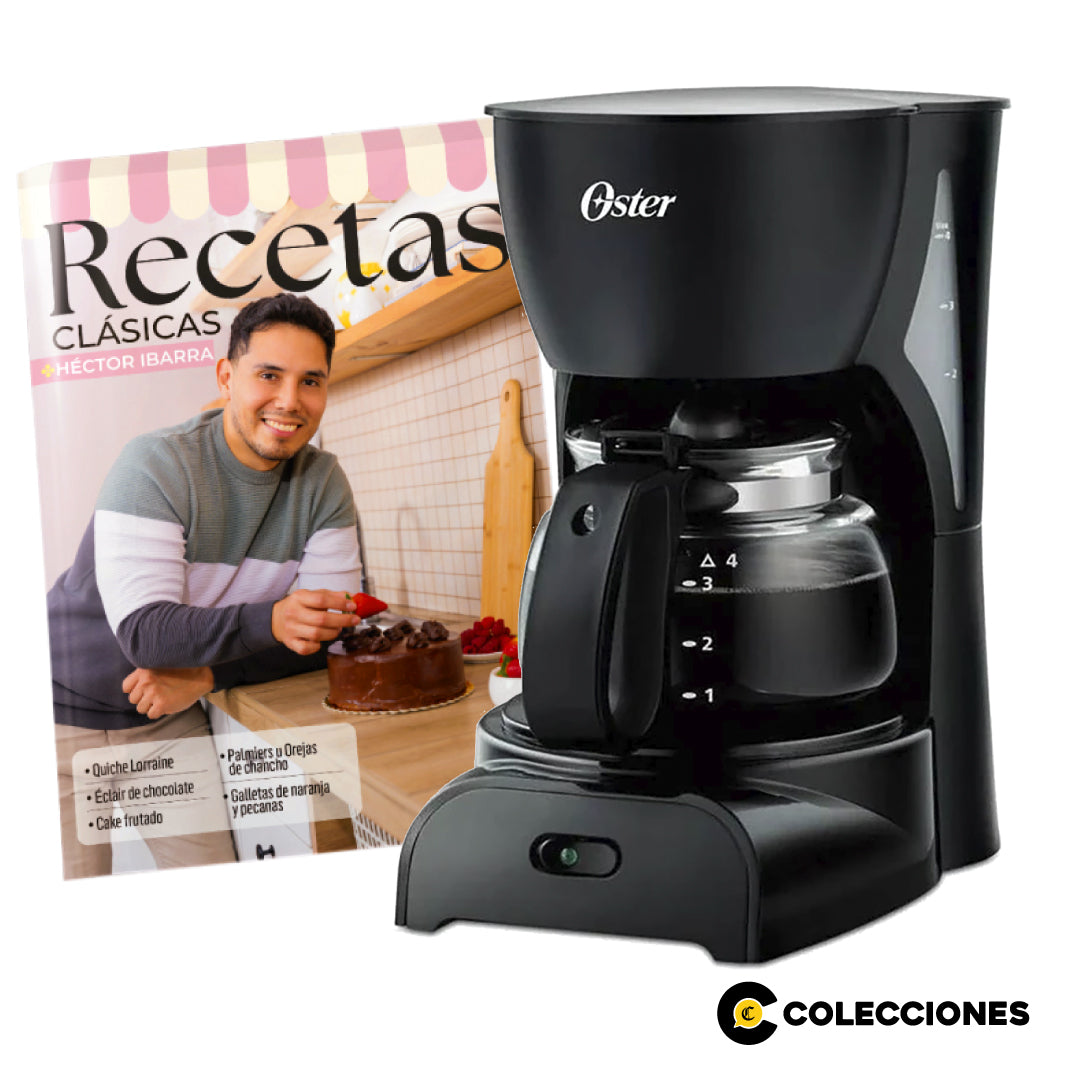 Cafetera Oster de 4 Tazas + Recetario